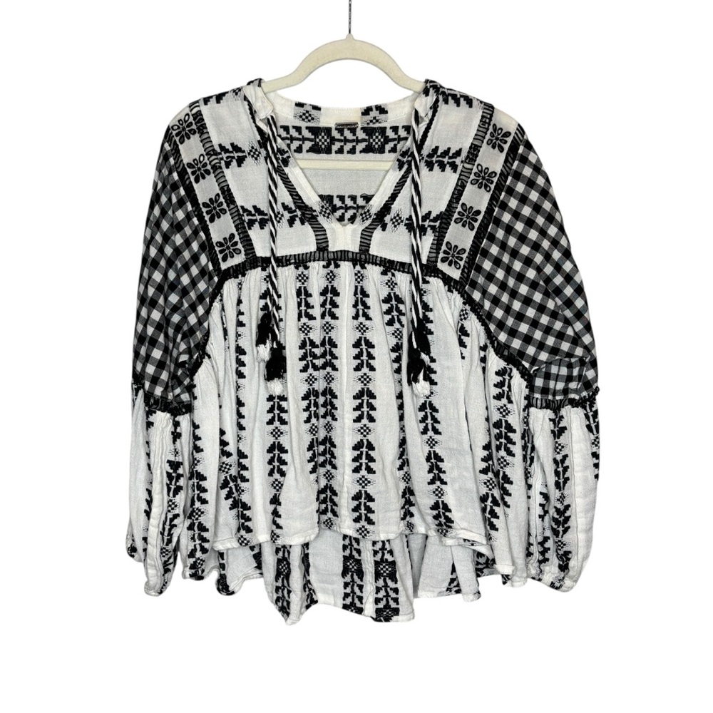 Dodo Bar Or Miguel Top – Black & White – Size S - Picture 3 of 10